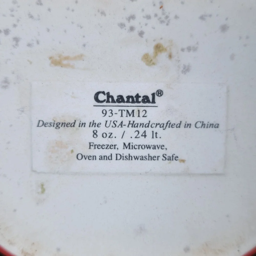 Chantal Onion Ceramic Ramekin 8oz Small Baking Dish 93-TM12 Handcrafted